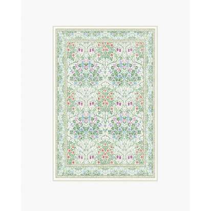 Blackthorn Berry Multicolor Flatwoven Rug by Morris & Co. - 120 x 185 cm - Rug + Cushioned Pad System