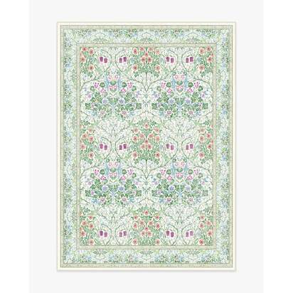 Blackthorn Berry Multicolor Flatwoven Rug by Morris & Co. - 150 x 215 cm - Rug + Cushioned Pad System