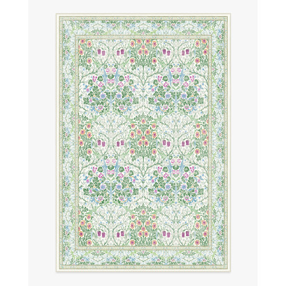 Blackthorn Berry Multicolor Flatwoven Rug by Morris & Co. - 185 x 275 cm - Rug + Cushioned Pad System