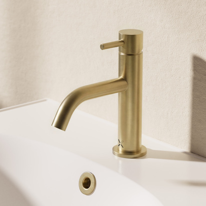 Crosswater MPRO Basin Mixer Tap - Brushed Brass