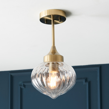 Fiesole 1 Ceiling Light Brass
