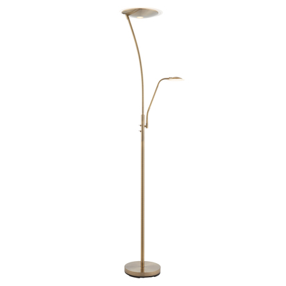 Alnwick Floor Lamp Antique Brass
