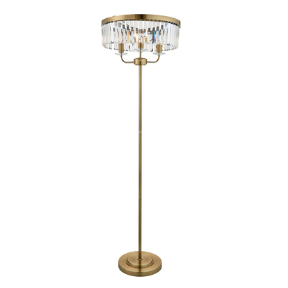 Frome Floor Lamp Antique Brass