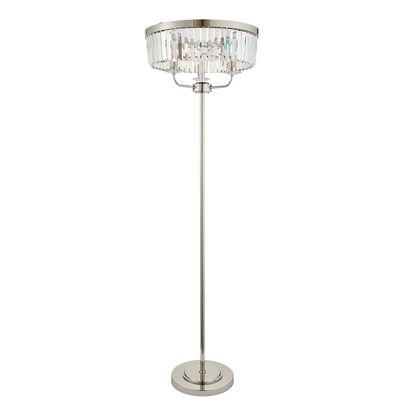Frome Floor Lamp Bright Nickel