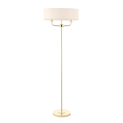 Canterbury Floor Lamp Brass