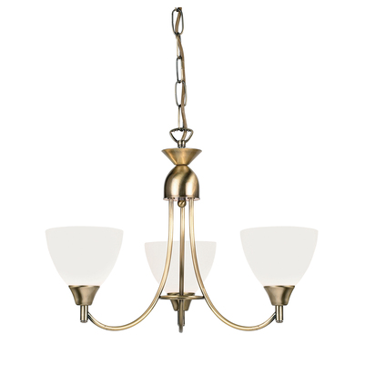Chiswick 3 Pendant Light Antique Brass