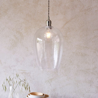 Ripon 1 Large Pendant Light Bright Nickel