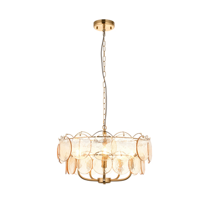 Stockbridge 5 Pendant Light Brushed Aged Brass