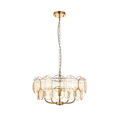 Stockbridge 5 Pendant Light Brushed Aged Brass
