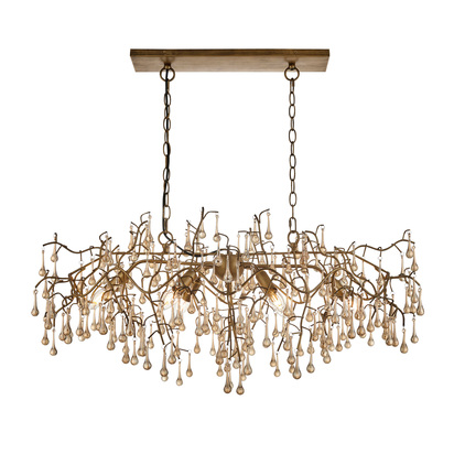 Brindisi Linear Pendant Light Aged Gold