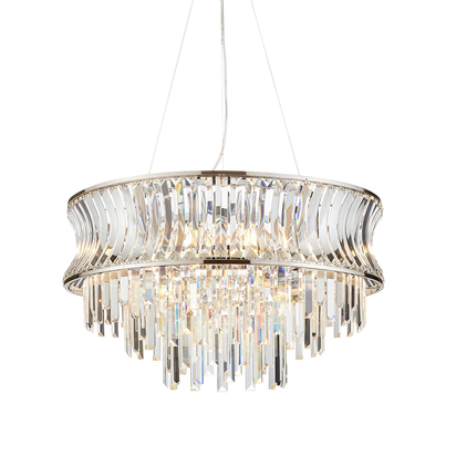 Frascati 9 Pendant Light Bright Nickel