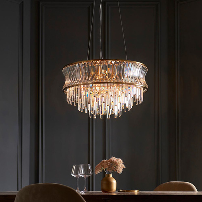Frascati 9 Pendant Light Brushed Brass