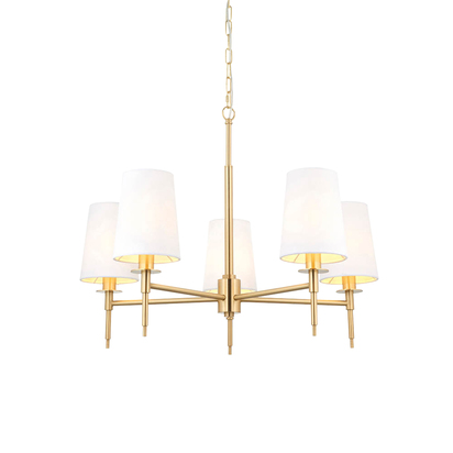 Garda 5 Pendant Light Brass