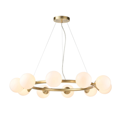 Rye 10 Pendant Light Satin Gold