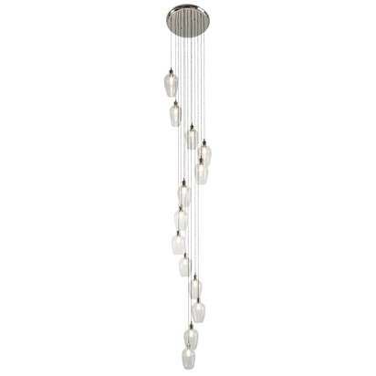 Urbino 13 Pendant Light Bright Nickel