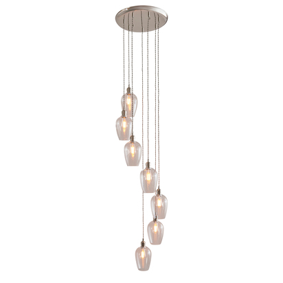 Urbino 7 Pendant Light Bright Nickel