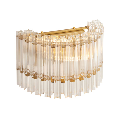 Lichfield 2 Wall Light Brushed Aged Brass