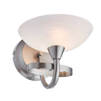 Lecce Wall Light Satin Chrome