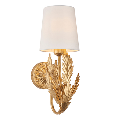 Malaga 1 Wall Light Gold Leaf