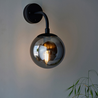 Clevedon 1 Wall Light Matt Black