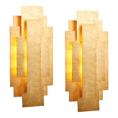 Haslemere Wall Light Gold (2pk)