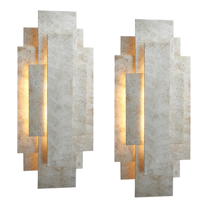 Haslemere Wall Light Silver (2pk)