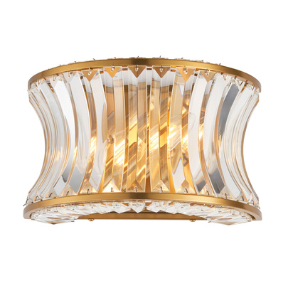 Alresford 2 Wall Light Warm Brass