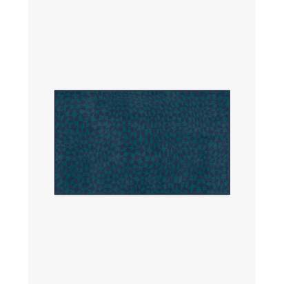 Oscar Navy Flatwoven Rug by Jonathan Adler - 90 x 150 cm - Rug + Cushioned Pad System