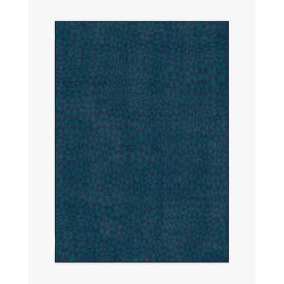 Oscar Navy Flatwoven Rug by Jonathan Adler - 150 x 215 cm - Rug + Cushioned Pad System