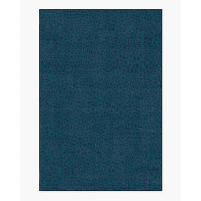 Oscar Navy Flatwoven Rug by Jonathan Adler - 185 x 275 cm - Rug + Cushioned Pad System