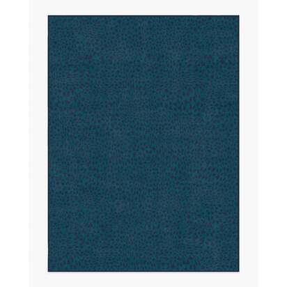 Oscar Navy Flatwoven Rug by Jonathan Adler - 275 x 365 cm - Rug + Cushioned Pad System