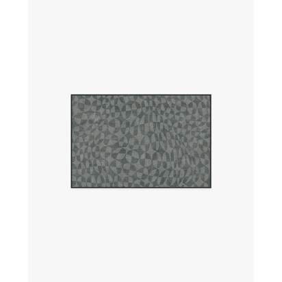 Oscar Grey Flatwoven Rug by Jonathan Adler - 60 x 90 cm - Rug + Pad System