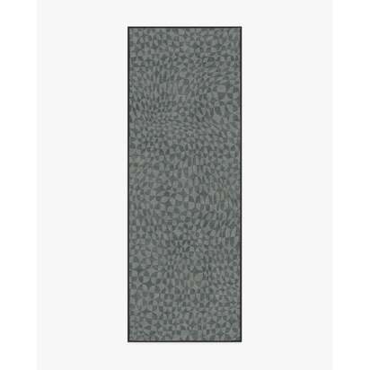 Oscar Grey Flatwoven Rug by Jonathan Adler - 90 x 150 cm - Rug + Pad System
