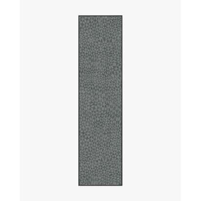 Oscar Grey Flatwoven Rug by Jonathan Adler - 75 x 305 cm - Rug + Cushioned Pad System