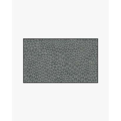 Oscar Grey Flatwoven Rug by Jonathan Adler - 90 x 150 cm - Rug + Cushioned Pad System