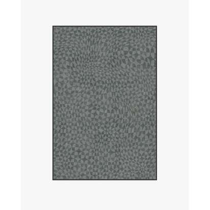Oscar Grey Flatwoven Rug by Jonathan Adler - 120 x 185 cm - Rug + Cushioned Pad System