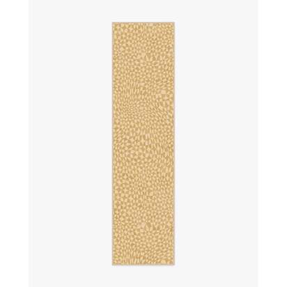 Oscar Ochre Flatwoven Rug by Jonathan Adler - 75 x 305 cm - Rug + Pad System