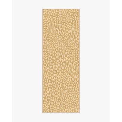 Oscar Ochre Flatwoven Rug by Jonathan Adler - 305 x 425 cm - Rug + Pad System