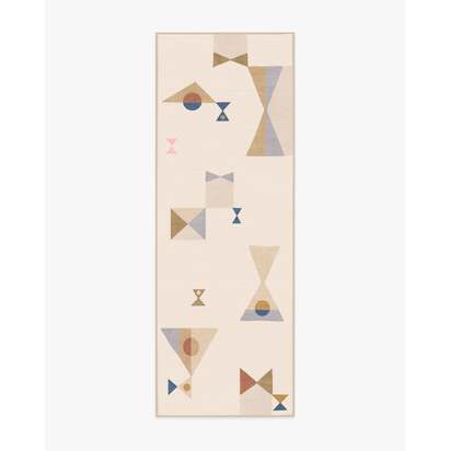 Bowtie Natural Flatwoven Rug by Jonathan Adler - 200 x 290 cm - Rug + Pad System