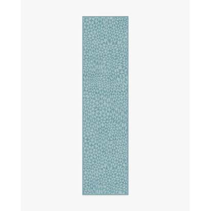 Oscar Soft Blue Rug by Jonathan Adler - 75 x 305 cm - All-In-One Rug