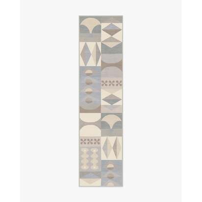 Rio Grey Rug by Jonathan Adler - 75 x 305 cm - All-In-One Rug