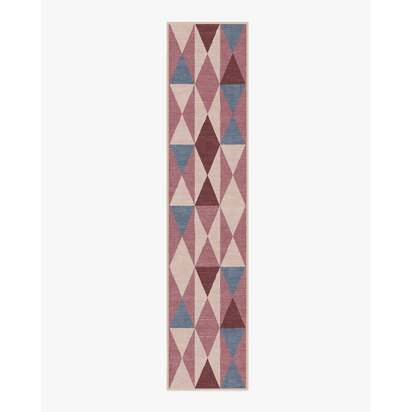 Pennant Rose Rug by Jonathan Adler - 75 x 365 cm - All-In-One Rug