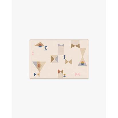 Bowtie Natural Rug by Jonathan Adler - 60 x 90 cm - All-In-One Rug