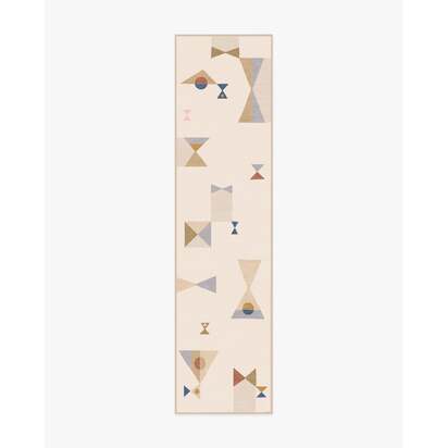 Bowtie Natural Rug by Jonathan Adler - 75 x 305 cm - All-In-One Rug
