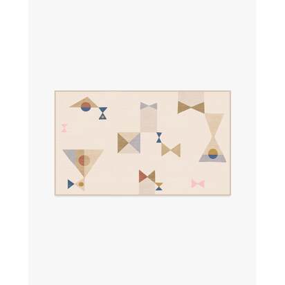 Bowtie Natural Rug by Jonathan Adler - 90 x 150 cm - All-In-One Rug
