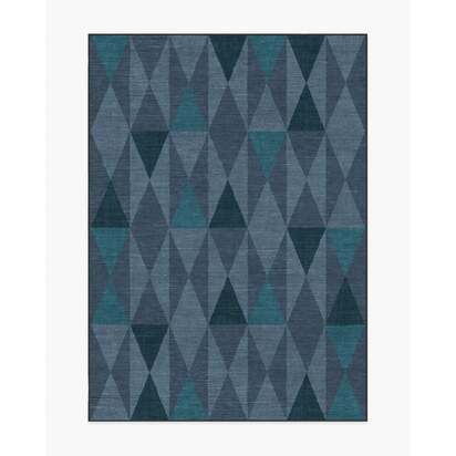 Pennant Blue Rug by Jonathan Adler - 150 x 215 cm - All-In-One Rug