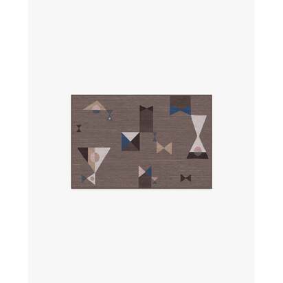 Bowtie Brown Rug by Jonathan Adler - 60 x 90 cm - All-In-One Rug