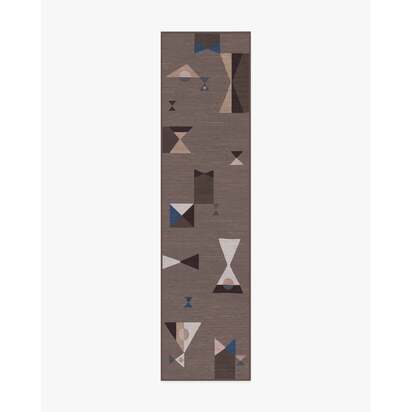 Bowtie Brown Rug by Jonathan Adler - 75 x 305 cm - All-In-One Rug