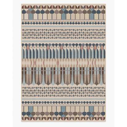 Brasilia Slate Blue Multicolour Rug by Jonathan Adler - 305 x 425 cm - All-In-One Rug