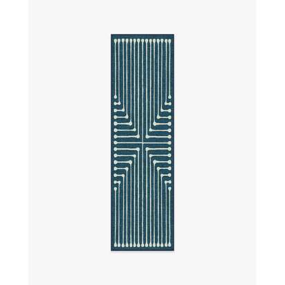Inkdrop Lapis Blue Rug by Jonathan Adler - 60 x 185 cm - All-In-One Rug